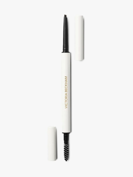 Victoria Beckham BabyBlade Eyebrow Pencil in Taupe in branded component on a light gray background